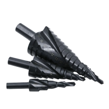 3PCS 4-12/20/32MM HSS Cobalt Step Drill Bit Set Nitrogen High Speed Steel Spiral For Metal Cone Triangle Shank Hole Cutter